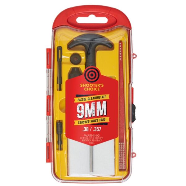 Shooters Choice 9mm Handgun Cleaning Kit with Aluminum Rod - Precision Shot Firearms
