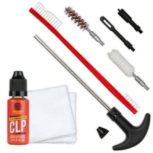 Shooters Choice 9mm Handgun Cleaning Kit with Aluminum Rod - Precision Shot Firearms
