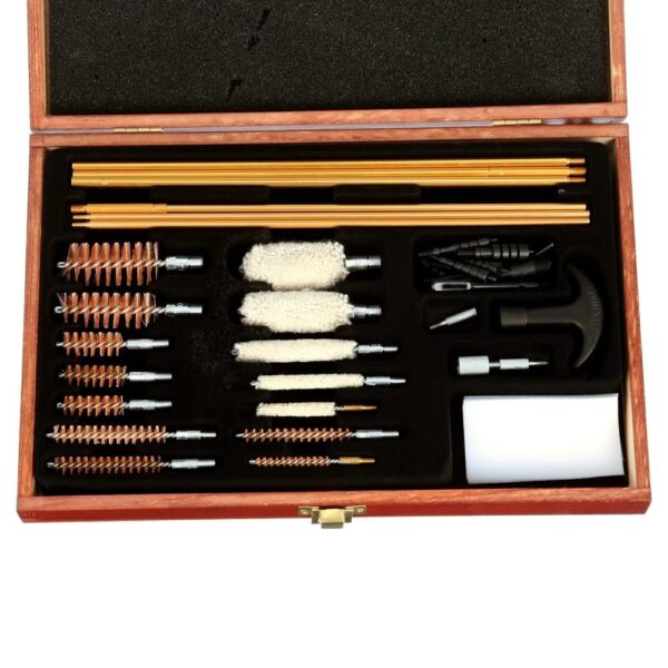 DAC Technologies Gunmaster Universal Cleaning Kit with Wood Case 42 Piece - Precision Shot Firearms