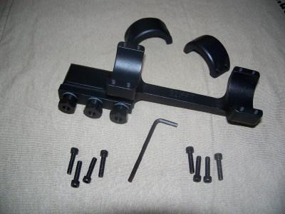 DNZ 1-Piece Freedom Reaper Forward Ring Picatinny Rail Mount - 30mm Black - Precision Shot Firearms