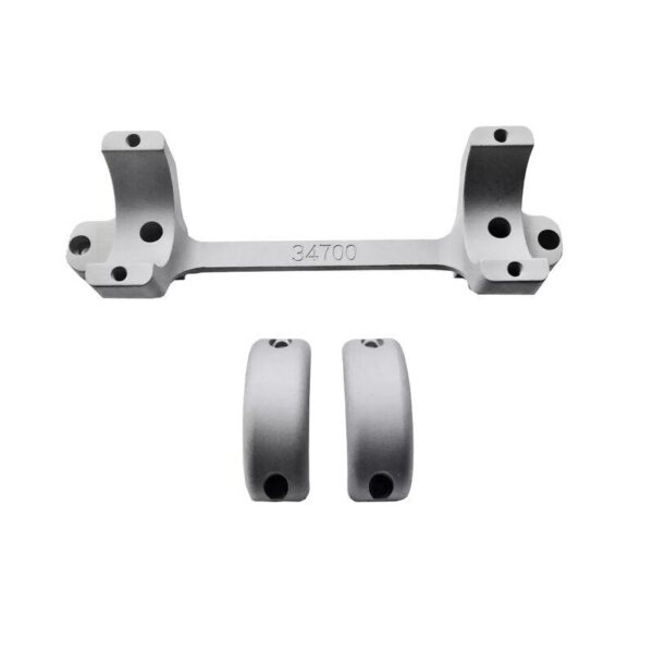 DNZ 1-Piece Gamer Reaper Scope Mount - Remington 700 Long Action High - Silver - Precision Shot Firearms
