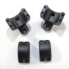 DNZ Game Reaper 2 Scope Rings Browning A-Bolt 3 / Savage All Round 1" Medium (4 screw) Black - Precision Shot Firearms