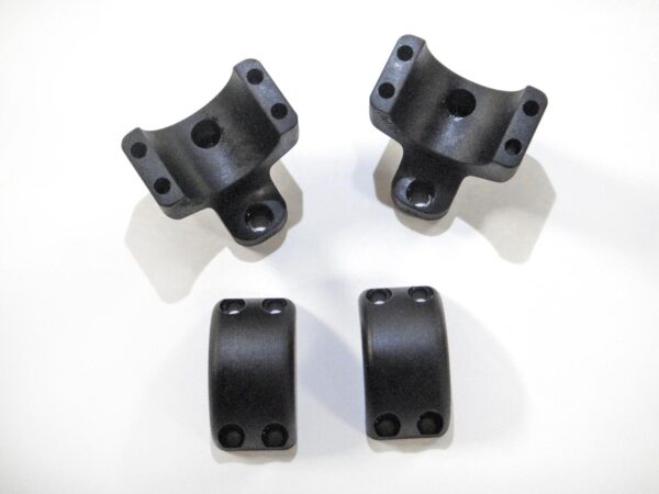 DNZ Game Reaper 2 Scope Rings Browning A-Bolt 3 / Savage All Round 1" Medium (4 screw) Black - Precision Shot Firearms