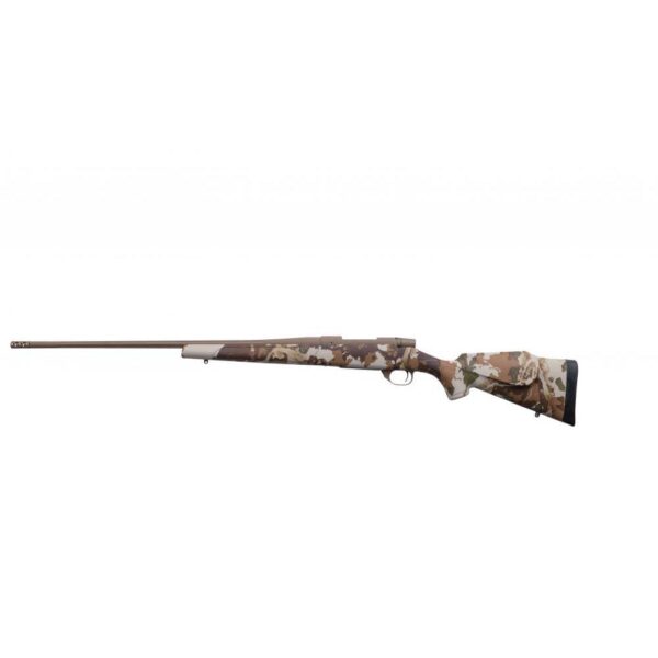 Weatherby Vanguard First Lite Rifle 6.5 Creedmoor 4rd Capacity 26" Fluted Flat Dark Earth Cerakote Barrel Fusion Camo Stock - Precision Shot Firearms