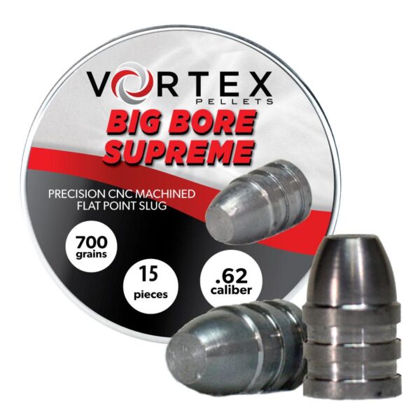 Vortex Big Bore Supreme Air Rifle Pellets .62 cal 700 gr 15/ct - Precision Shot Firearms