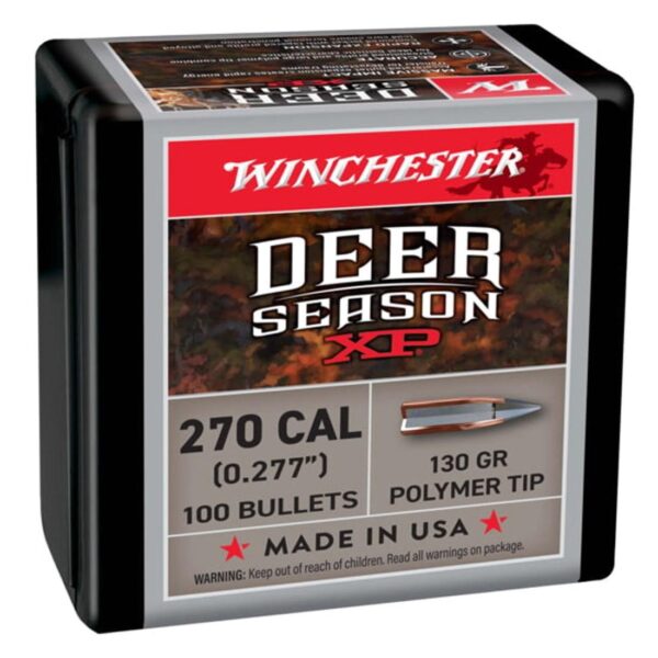 Winchester Deer Season XP Rifle Bullets 270 cal 130 gr 100/ct - Precision Shot Firearms