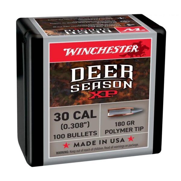 Winchester Deer Seaon XP Rifle Bullets 30 cal 180 gr 100/ct - Precision Shot Firearms