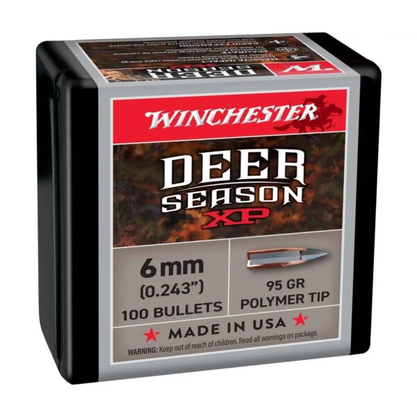 Winchester Deer Season XP Rifle Bullets 6mm 95 gr 100/ct - Precision Shot Firearms