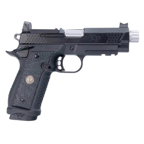 Wilson Combat EDC X9 2.0 Handgun 9mm Luger 18rd Magazine(2) 4" Threaded Barrel Lightrail Armor-Tuff Slide Anodize Frame - Precision Shot Firearms