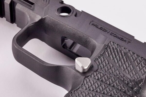Wilson Combat Extended Magazine Catch for Sig Sauer P320 Bullet Proof Stainless - Precision Shot Firearms