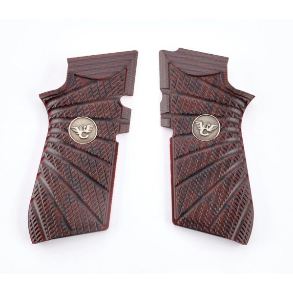 Wilson Combat EDC X9 Handgun Grips Aggressive Starburst Black Cherry - Precision Shot Firearms