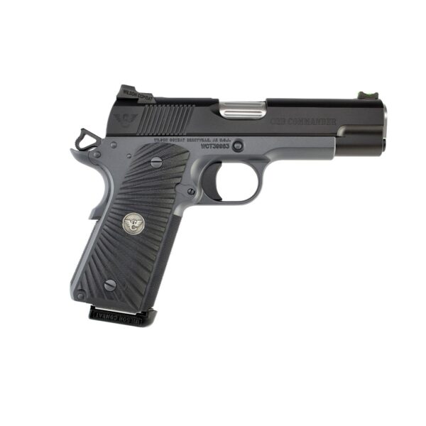 Wilson Combat CQB Commander Handgun .45 ACP 8rd Magazines (2) 4.25" Barrel Black Armor-Tuff Ambidextrous Safety - Precision Shot Firearms