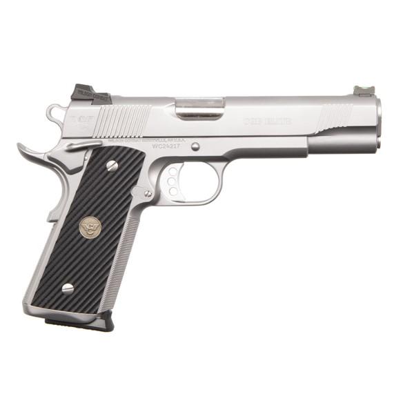Wilson Combat CQB Elite Full Size Handgun .45 ACP 8rd Magazines (2) 5" Barrel Stainless Glass Bead Blast Ambidextrous Safety - Precision Shot Firearms