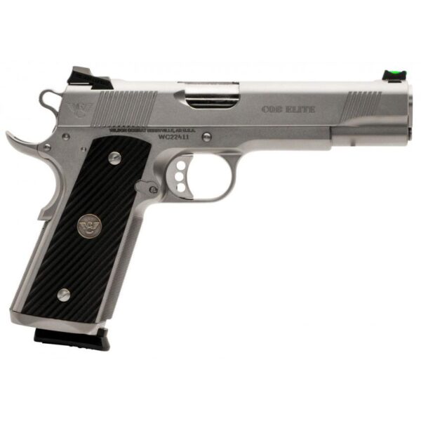 Wilson Combat CQB Elite Full-Size Handgun .45 Auto 8rd Magazines (2) 5" Barrel Stainless Glass Bead Blast - Precision Shot Firearms