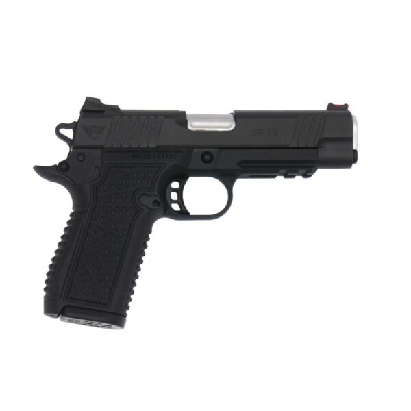 Wilson Combat SFT9 Double-Stack Commander Handgun 9mm Luger 15rd Magazines (2) 4.25" Barrel Black Lightrail Frame - Precision Shot Firearms