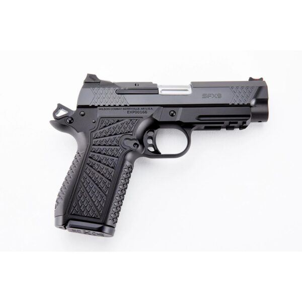 Wilson Combat SFX9 Double-Stack Compact Handgun 9mm Luger 15rd Magazines (2) 4" Barrel Black Lightrail Frame Ambidextrous Safety - Precision Shot Firearms