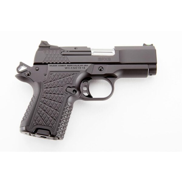 Wilson Combat SFX9 Double-Stack Sub-Compact Handgun 9mm Luger 10rd Magazines (2) 3.25" Barrel Black Non-Lightrail Frame Ambidextrous Safety - Precision Shot Firearms