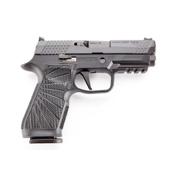 Wilson Combat/SIG P320 Carry Size Handgun 9mm Luger 17rd Magazines (2) 3.9" Barrel Black Grip Module Action Tune Straight Trigger - Precision Shot Firearms