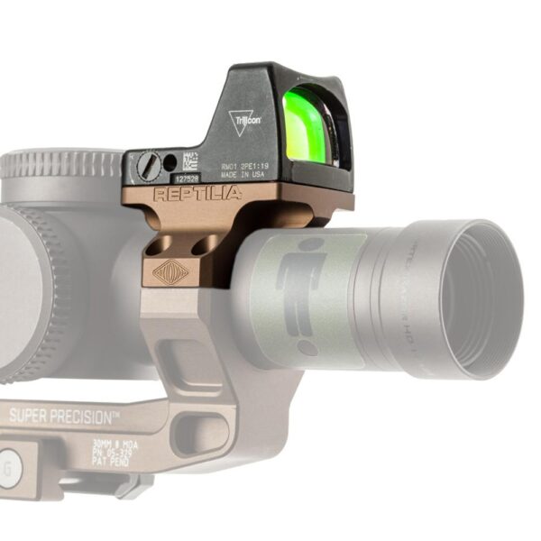 Reptilia ROF-90 Red Dot Mount for Trijicon RMR & SRO 30mm FDE - Precision Shot Firearms
