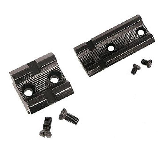 Weaver Standard Top Mount Aluminum Scope Base - Gloss Black - #20A - FRONT - Precision Shot Firearms