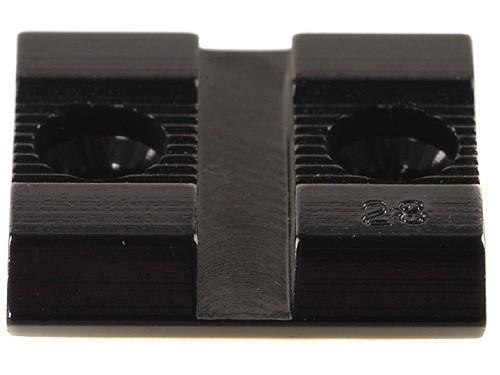 Weaver Standard Top Mount Aluminum Scope Base - Gloss Black - #28 - FRONT/REAR Scope Base on Select Models - Precision Shot Firearms