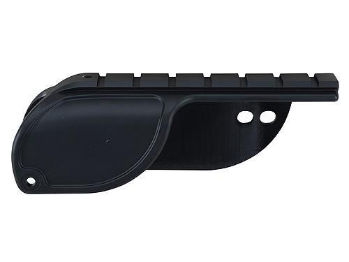 Weaver No Gunsmith Saddle Saddle Shotgun Mount - Mossberg 500 & 835 12-Gauge Only - Matte - Precision Shot Firearms