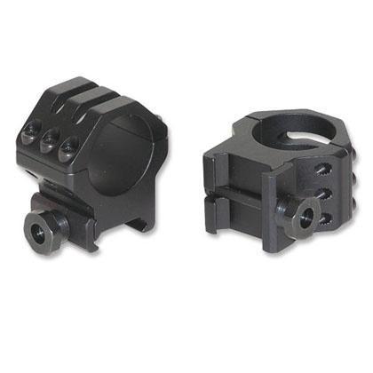 Weaver 6-Hole Aluminum Scope Rings - Matte - 1" High - Precision Shot Firearms