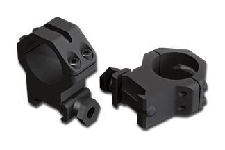 Weaver 4-Hole Skeleton Aluminum Scope Rings - Matte - 1" Medium - Precision Shot Firearms