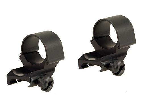 Weaver Detachable Extension Top Mount Aluminum Scope Rings - 1" High Dual EXT - Matte - Precision Shot Firearms