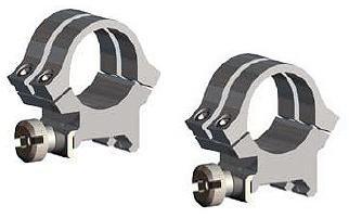 Weaver Quad Lock Detachable Scope Rings 1" High - Silver - Precision Shot Firearms