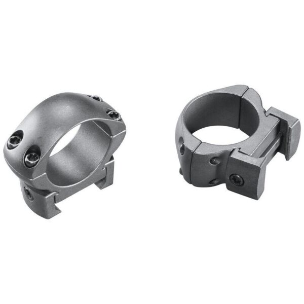 Weaver 2-Piece Grand Slam Steel Top Mount Scope Rings 1" Medium Matte (Windage Adjustable) - Precision Shot Firearms