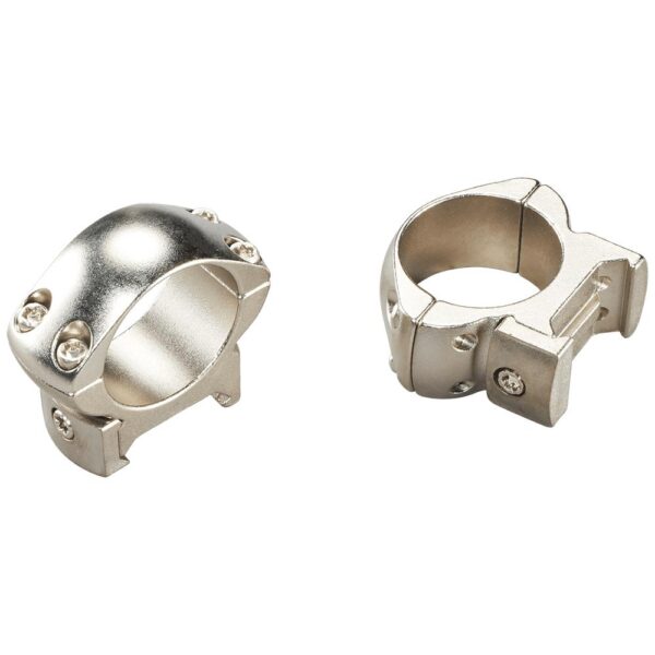 Weaver Grand Slam Steel Top Mount Scope Rings 1" Medium Silver - Precision Shot Firearms