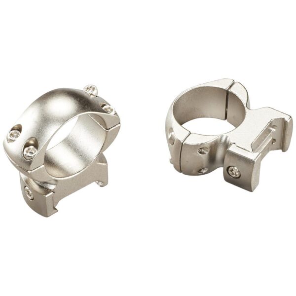 Weaver Grand Slam Steel Top Mount Scope Rings 1" High Silver - Precision Shot Firearms