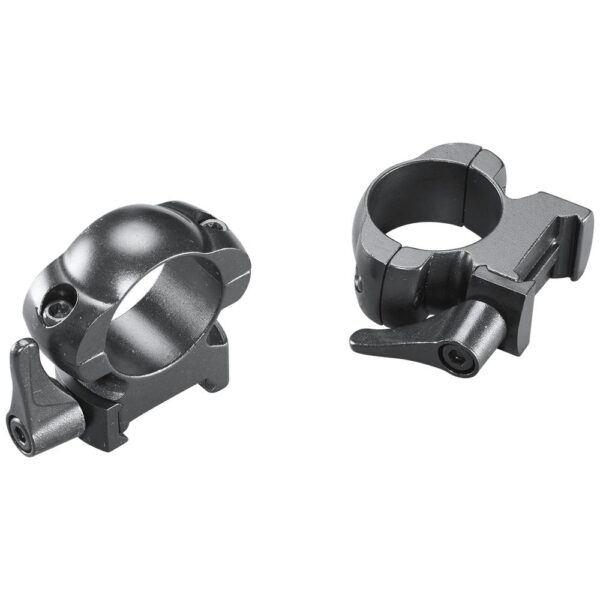 Weaver Grand Slam Leaver-Lok Top Mount Steel Scope Rings 1" High Matte - Precision Shot Firearms