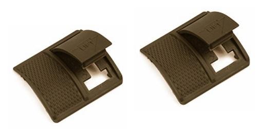 Weaver Short Locking Rail Panel Short - 1.6" Short 2 pk - Dark Earth - Precision Shot Firearms
