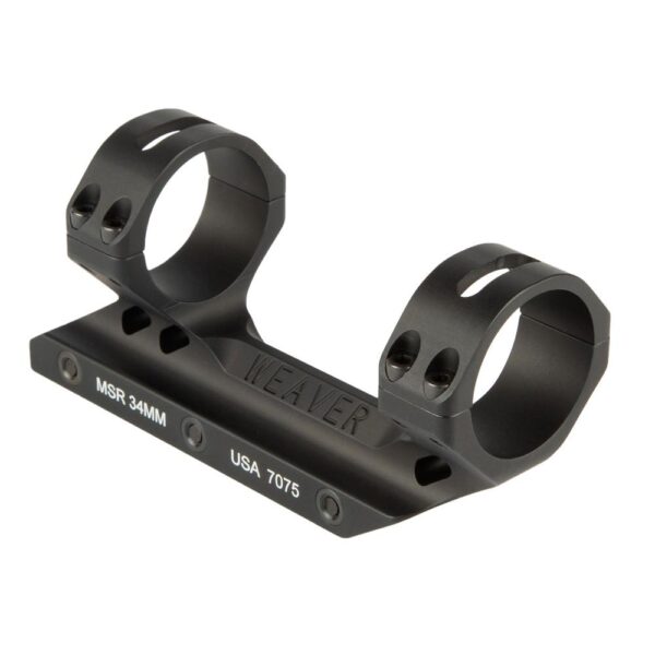 Weaver 34mm Fixed MSR Mount Forward Cantilever - Matte Hardcoat (Boxed) - Precision Shot Firearms