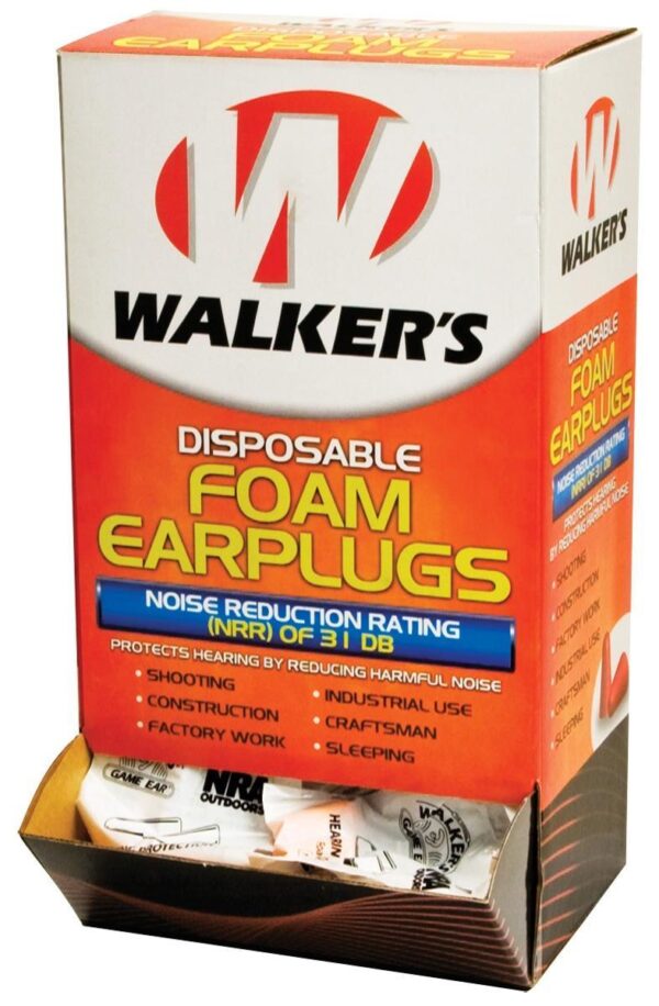 Walker's Foam Ear Plugs (200 pair/box) - Precision Shot Firearms