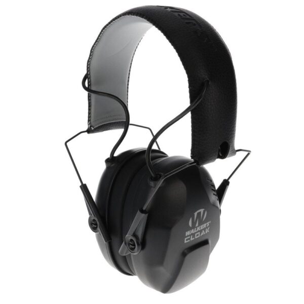 Walker's Cloak Dual Mic Electronic Ear Muffs 23-25dB Black - Precision Shot Firearms