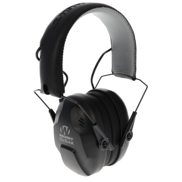 Walker's Cloak Dual Mic Electronic Ear Muffs 23-25dB Black - Precision Shot Firearms