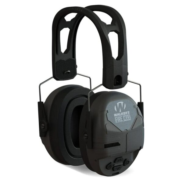 Walker's FireMax Electronic Ear Muffs 23dB Black - Precision Shot Firearms