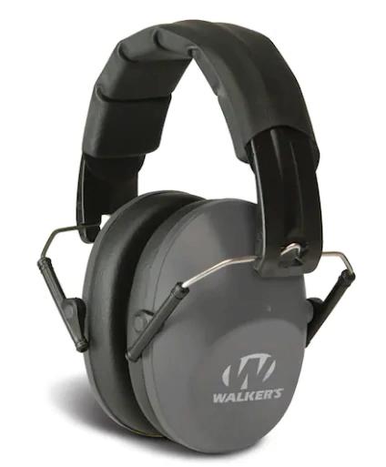 Walker's Pro Low Profile Folding Muff - Grey - Precision Shot Firearms