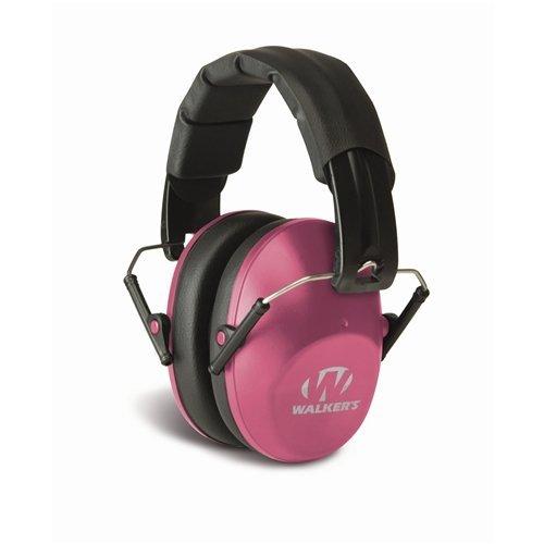 Walker's Pro Low Profile Folding Muff - Pink - Precision Shot Firearms