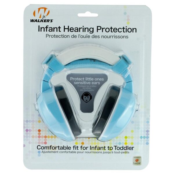 Walker's Infant to Toddler Passive Ear Muffs 20dB Baby Blue - Precision Shot Firearms