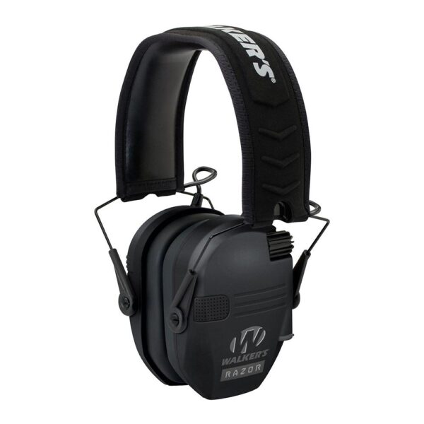 Walker's Game Razor Slim Shooter Folding Ear Muffs-Black - Precision Shot Firearms
