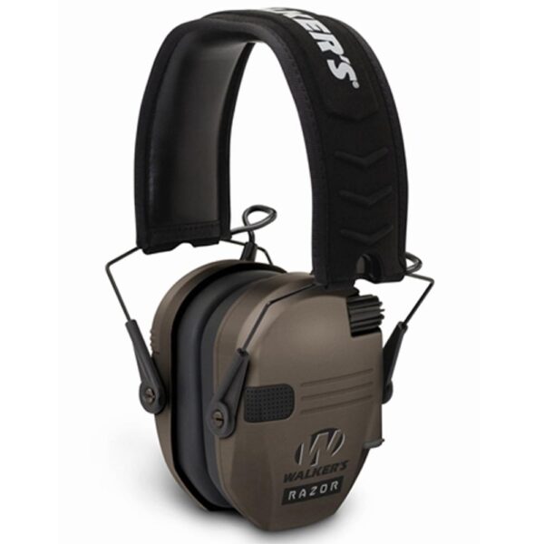 Walker's Game Razor Slim Shooter Folding Ear Muffs-Dark Earth - Precision Shot Firearms