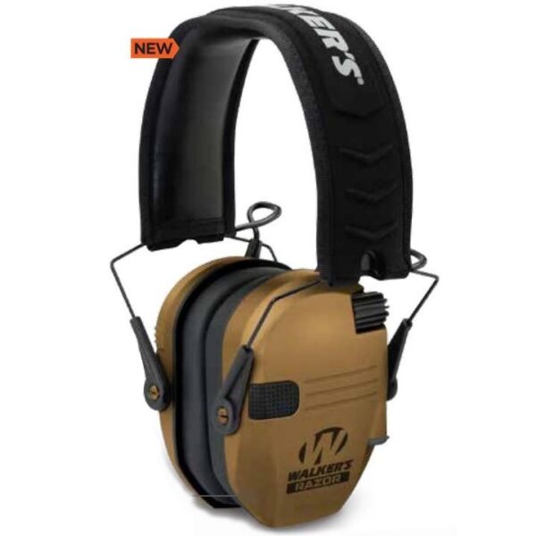 Walker's Razor Slim Patriot Electronic Muff 23NRR Battle Brown - Precision Shot Firearms