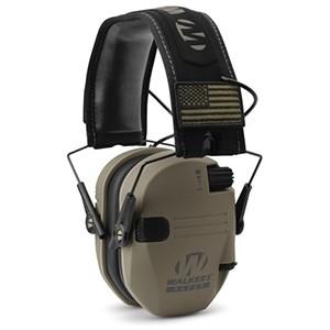 Walker's Razor Patriot Series Razor Slim Electronic Muff 23 NRR FDE American Flag - Precision Shot Firearms