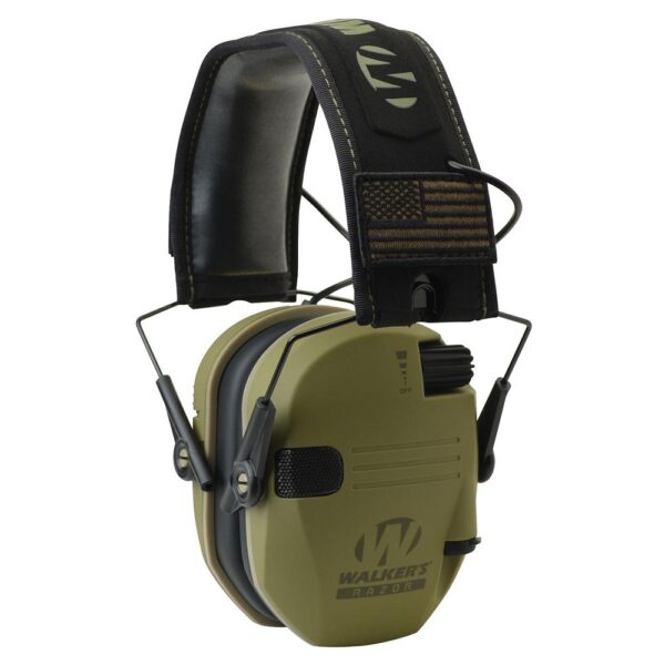 Walker's Razor Patriot Series Razor Slim Electronic Muff 23 NRR OD Patriot - Precision Shot Firearms