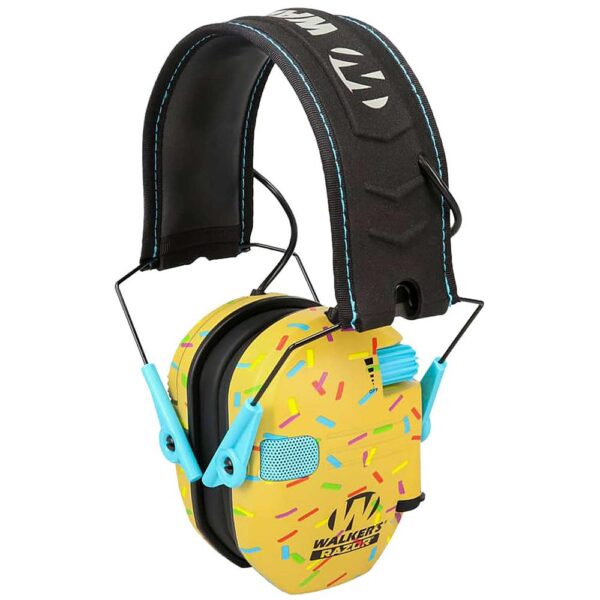 Walker's Razor Slim Electronic Ear Muff 23dB Golden Brown Sprinkles - Precision Shot Firearms