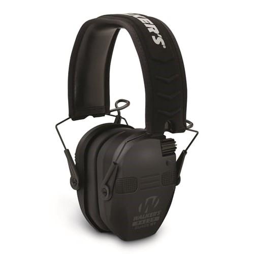 Walker's Razor Electronic Comm Muff Ear Muffs 23dB Black with Bluetooth - Precision Shot Firearms